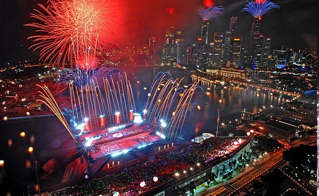 Singapore National Day Parade Fireworks