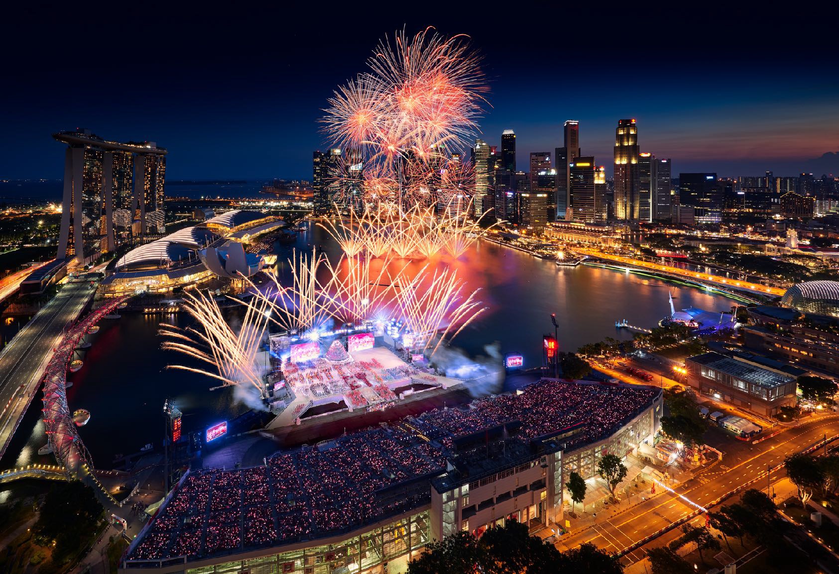 Singapore National Day Parade Fireworks