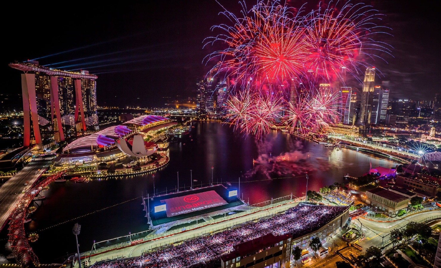 Singapore Formula 1 Grand Prix Fireworks